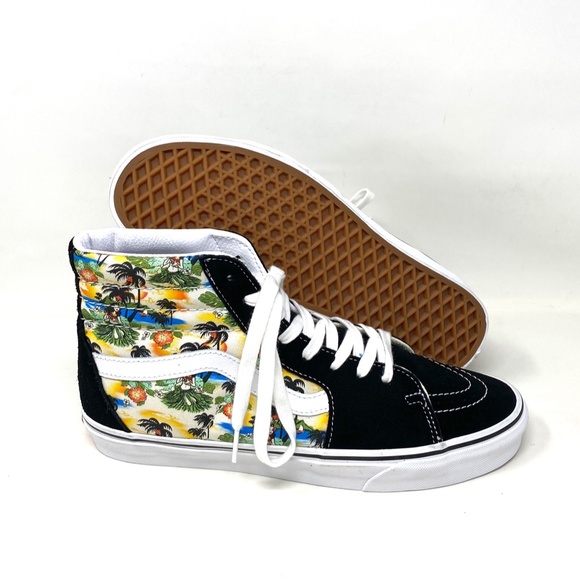 💖MEGA SALE💖VANS SK8-HI Aloha Black Men’s High  Suede Canvas  SB  VN0A5HXV6WC - Picture 6 of 9